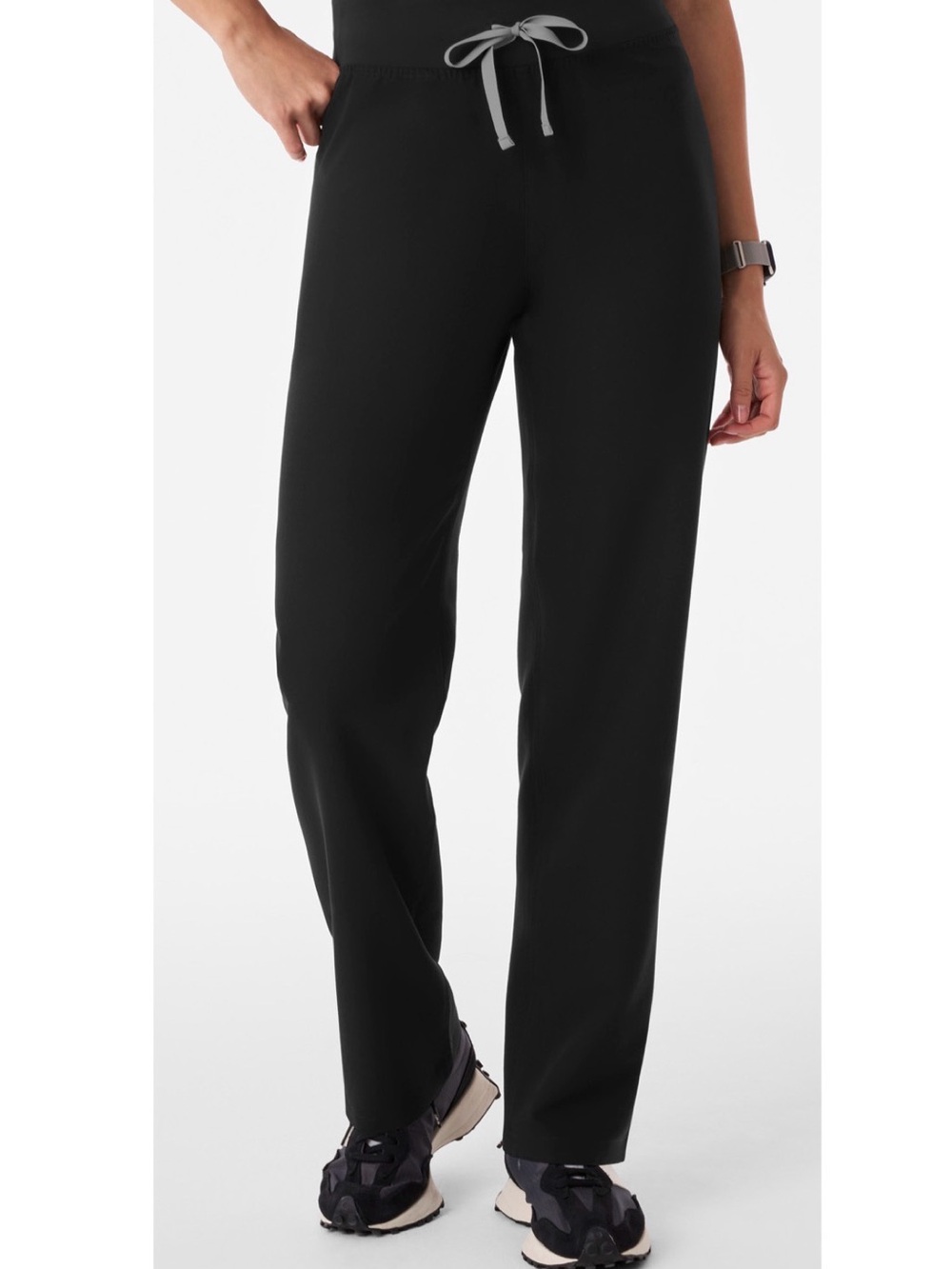 FIGS Women’s Livingston Straight Leg Scrub Pant - Black
